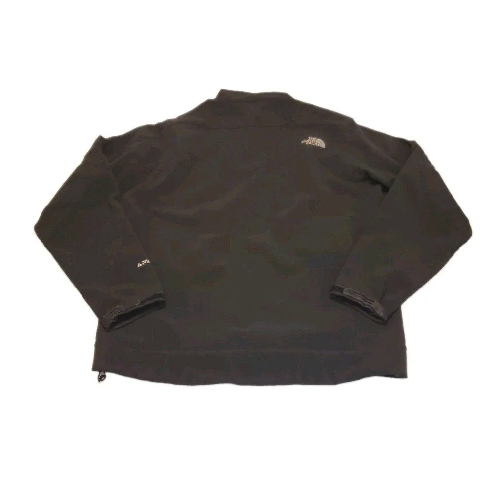 The North Face Apex Bionic Softshell Jacket Mens XL Black Fleece Lined Full Zip